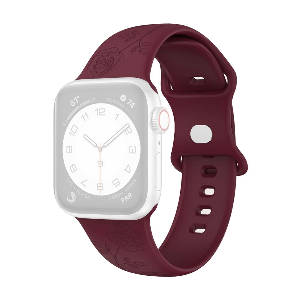 Helt Vildt Fed Silikone Rem passer til Apple Watch Ultra - Rød#serie_4