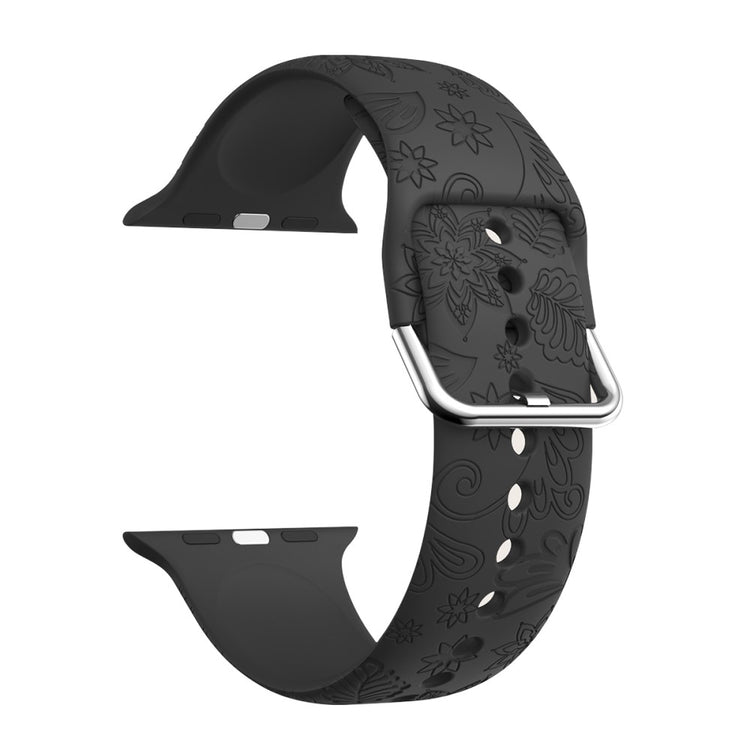 Super Smuk Silikone Rem passer til Apple Watch Ultra - Sort#serie_3