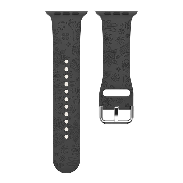Super Smuk Silikone Rem passer til Apple Watch Ultra - Sort#serie_3