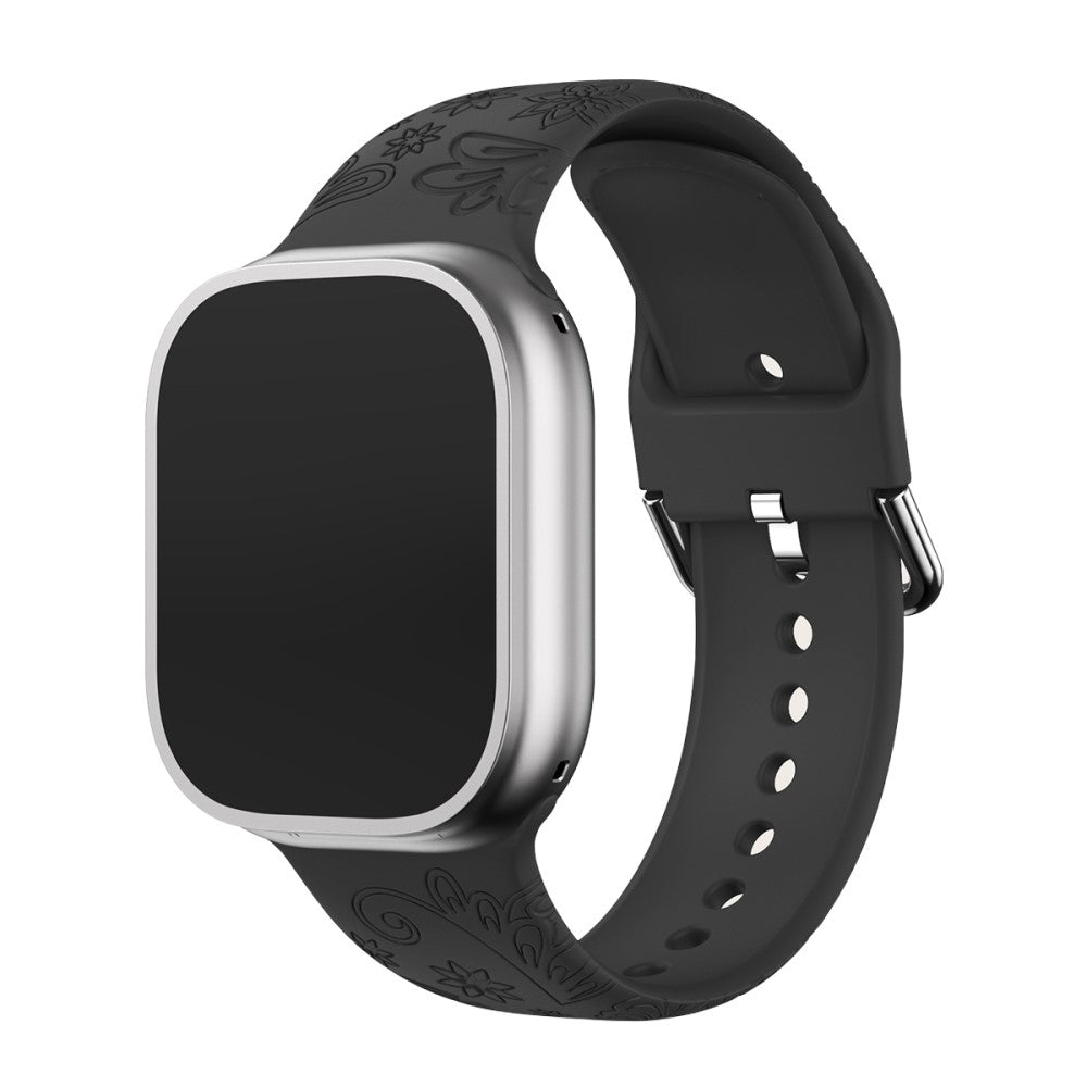 Super Smuk Silikone Rem passer til Apple Watch Ultra - Sort#serie_3