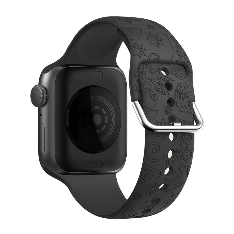 Super Smuk Silikone Rem passer til Apple Watch Ultra - Sort#serie_3