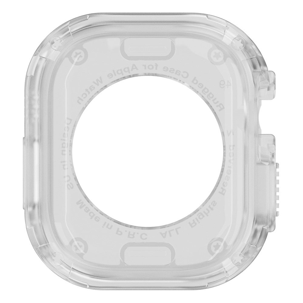 Beskyttende Silikone Bumper passer til Apple Watch Ultra - Gennemsigtig#serie_4