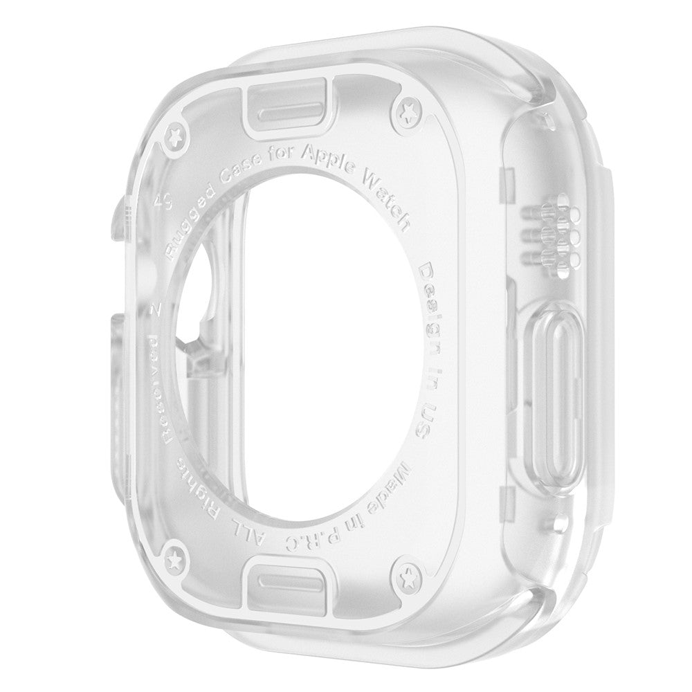 Beskyttende Silikone Bumper passer til Apple Watch Ultra - Gennemsigtig#serie_4