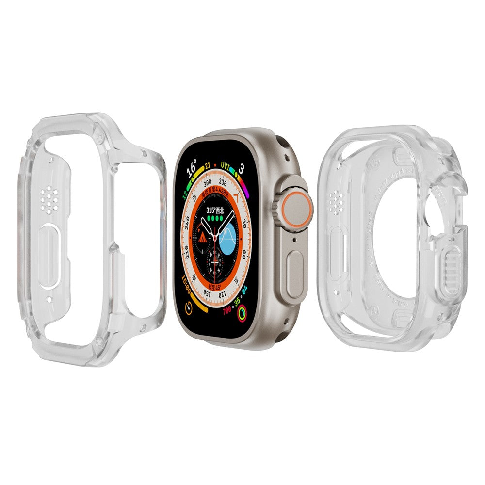 Beskyttende Silikone Bumper passer til Apple Watch Ultra - Gennemsigtig#serie_4