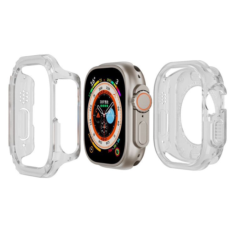Beskyttende Silikone Bumper passer til Apple Watch Ultra - Gennemsigtig#serie_4