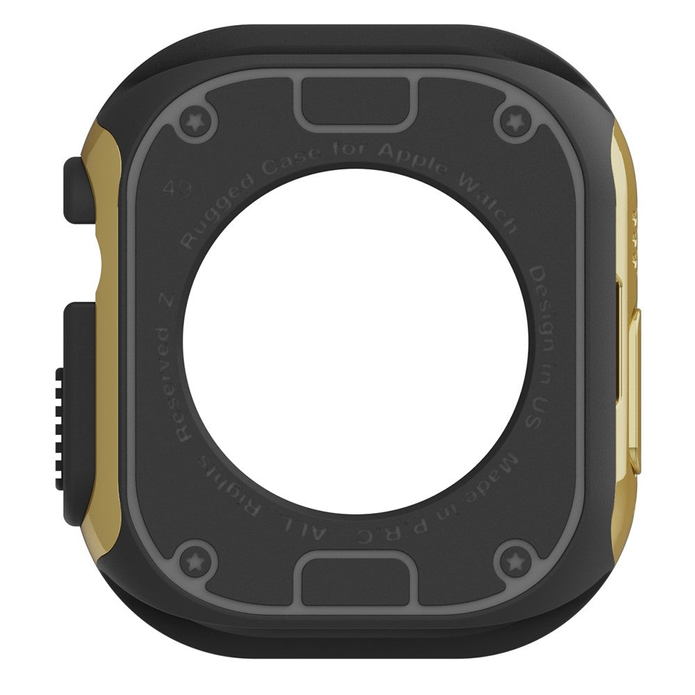 Beskyttende Silikone Bumper passer til Apple Watch Ultra - Guld#serie_5