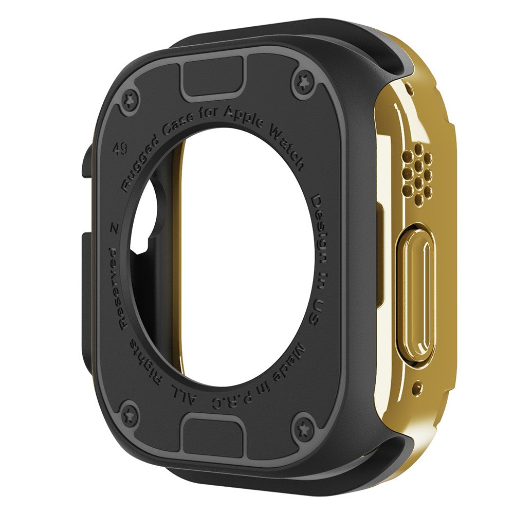 Beskyttende Silikone Bumper passer til Apple Watch Ultra - Guld#serie_5