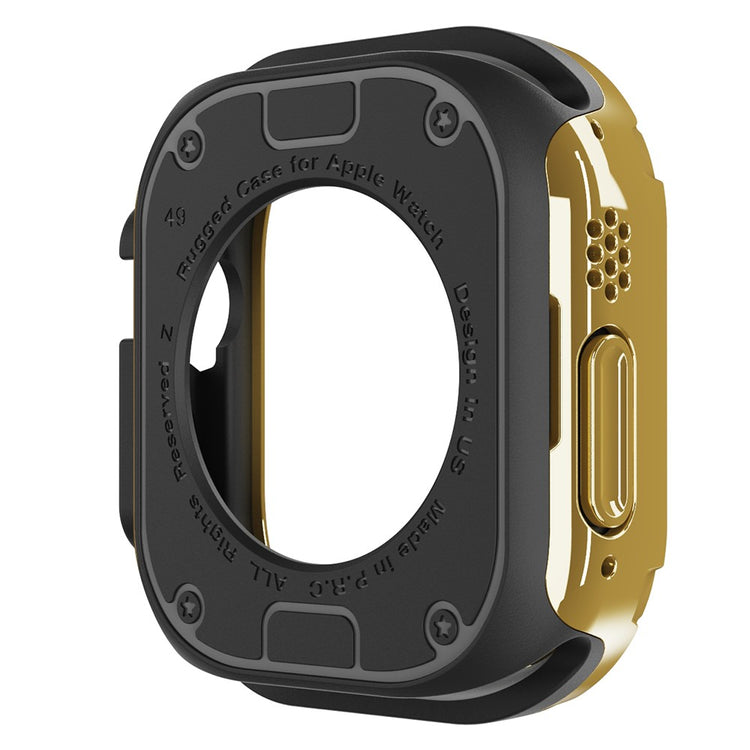 Beskyttende Silikone Bumper passer til Apple Watch Ultra - Guld#serie_5