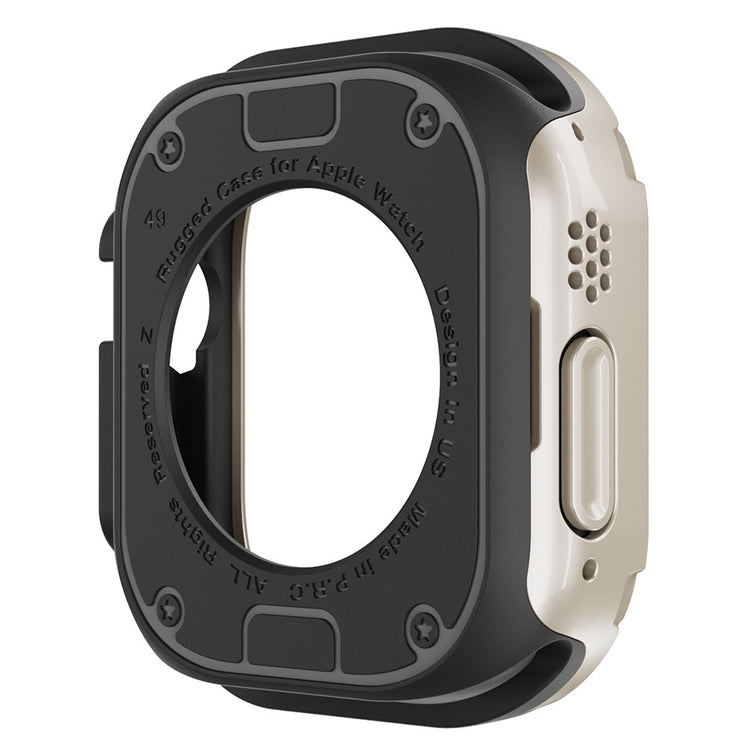 Beskyttende Silikone Bumper passer til Apple Watch Ultra - Hvid#serie_7