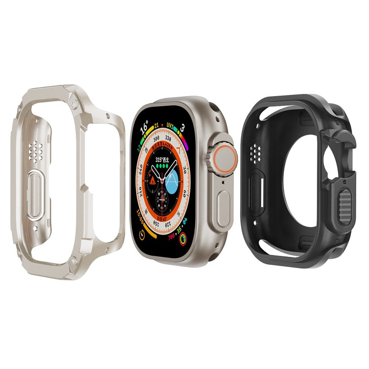 Beskyttende Silikone Bumper passer til Apple Watch Ultra - Hvid#serie_7