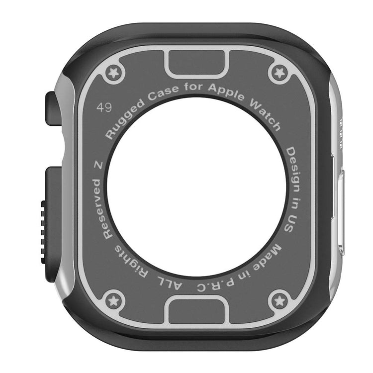 Beskyttende Silikone Bumper passer til Apple Watch Ultra - Sølv#serie_8