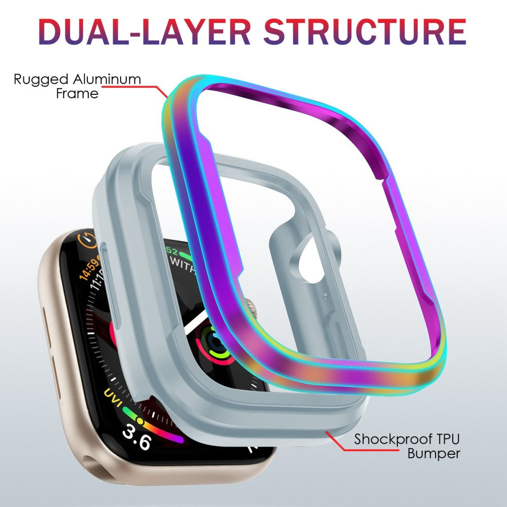 Apple Watch Series 8 (41mm) / Apple Watch Series 7 41mm  Metal Bumper  - Flerfarvet#serie_1