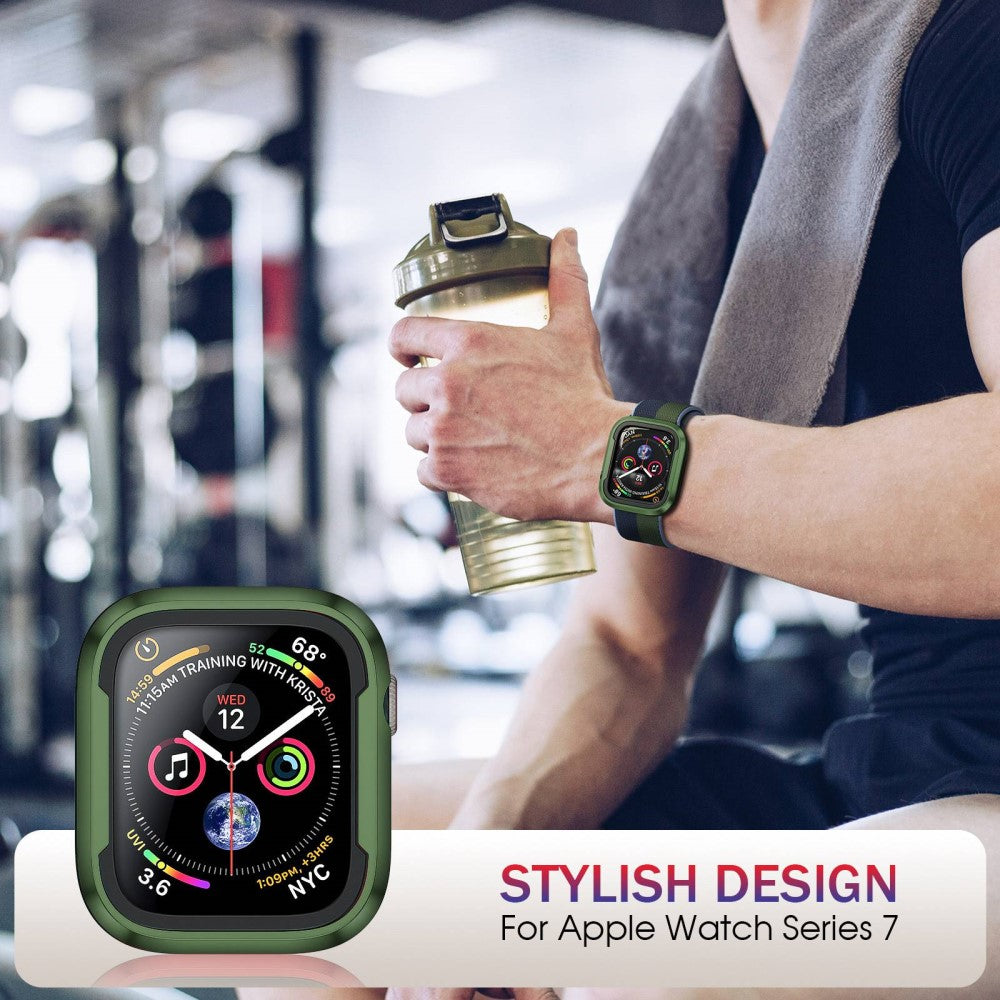 Apple Watch Series 8 (41mm) / Apple Watch Series 7 41mm  Metal Bumper  - Grøn#serie_8