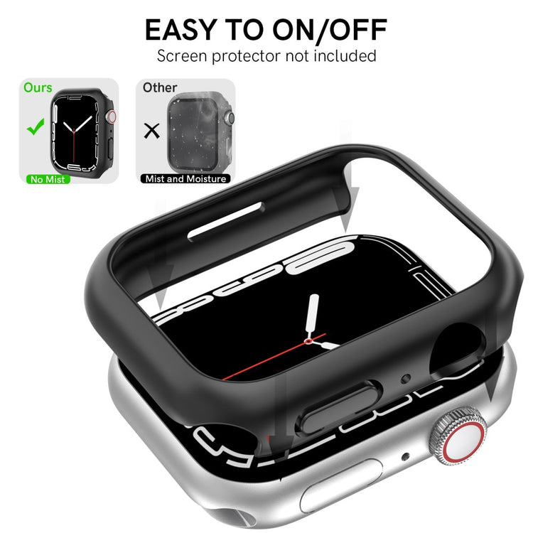 Meget Godt Apple Watch Series 7 41mm / Apple Watch Series 8 (41mm) Plastik Cover - Sort#serie_3