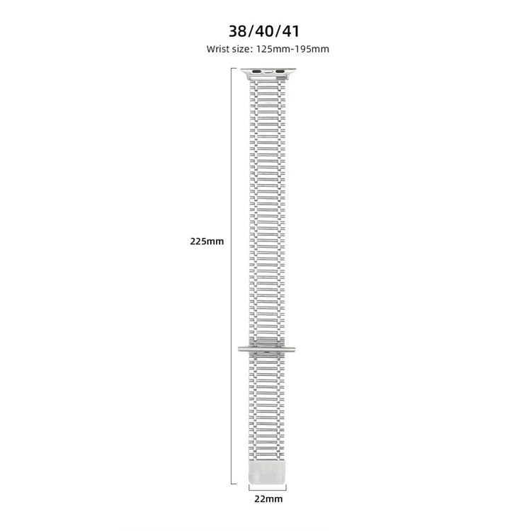 Sejt Metal Universal Rem passer til Apple Smartwatch - Sort#serie_3