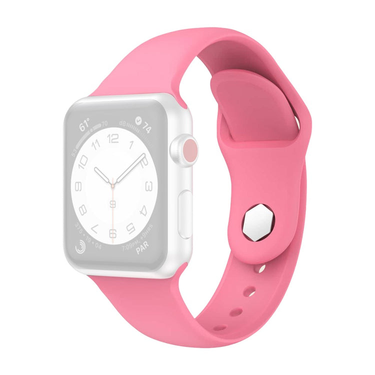Vildt Fantastisk Silikone Universal Rem passer til Apple Smartwatch - Pink#serie_4