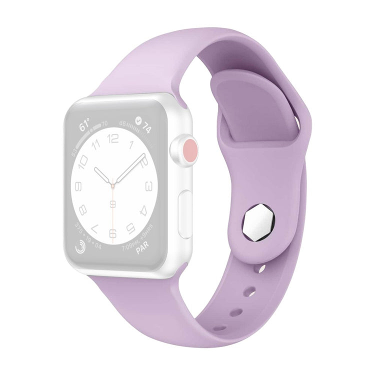 Vildt Fantastisk Silikone Universal Rem passer til Apple Smartwatch - Lilla#serie_5