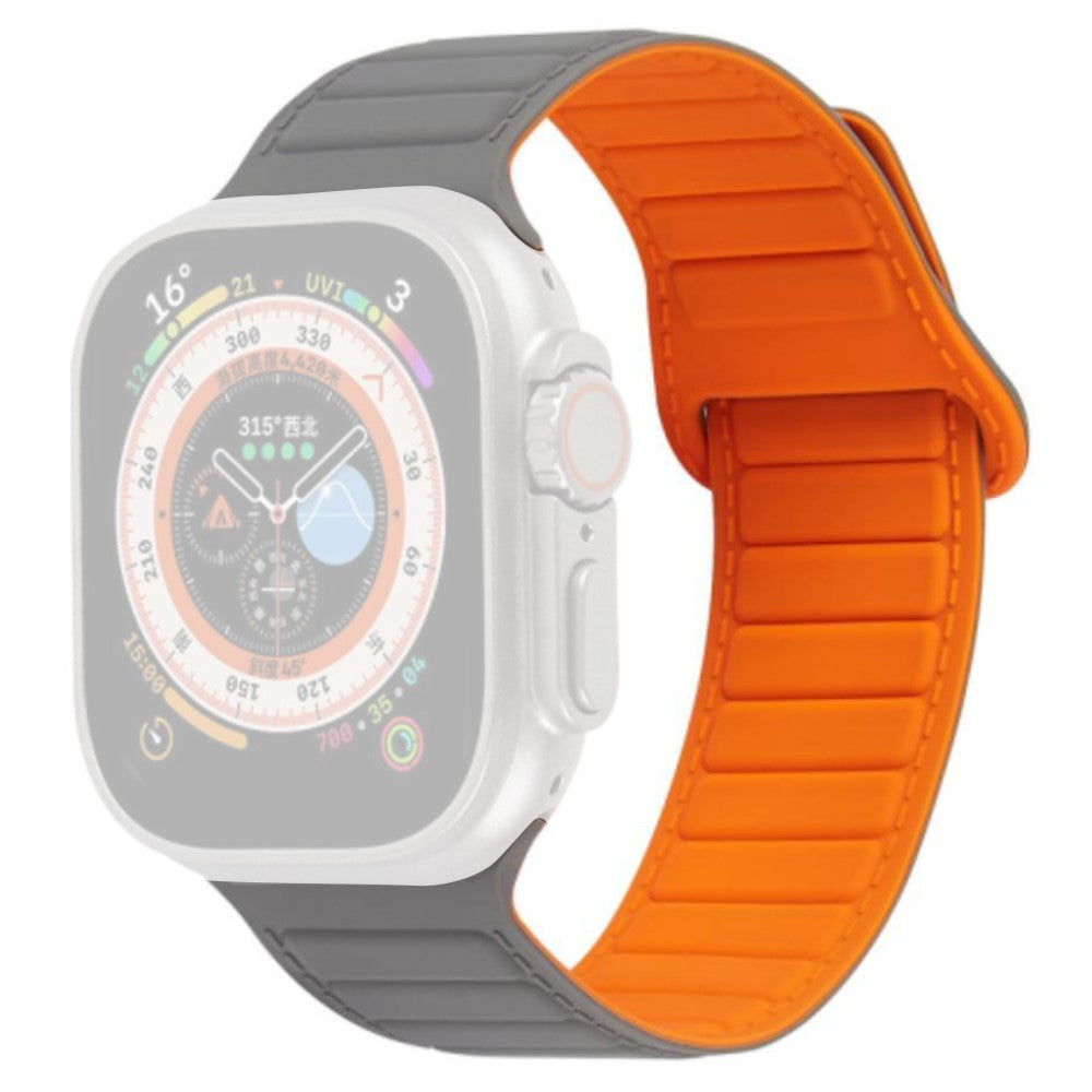 Super Kønt Silikone Universal Rem passer til Apple Smartwatch - Orange#serie_1