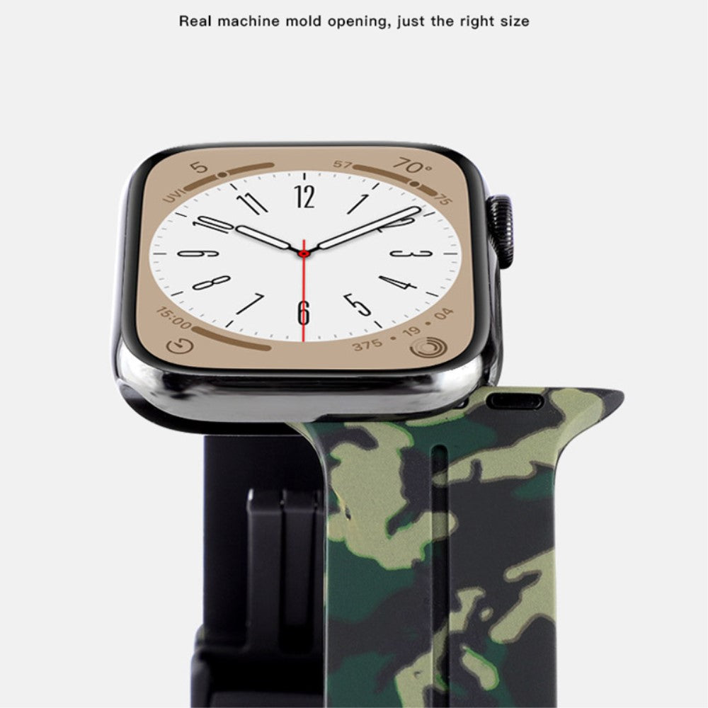 Super Elegant Silikone Universal Rem passer til Apple Smartwatch - Sølv#serie_3