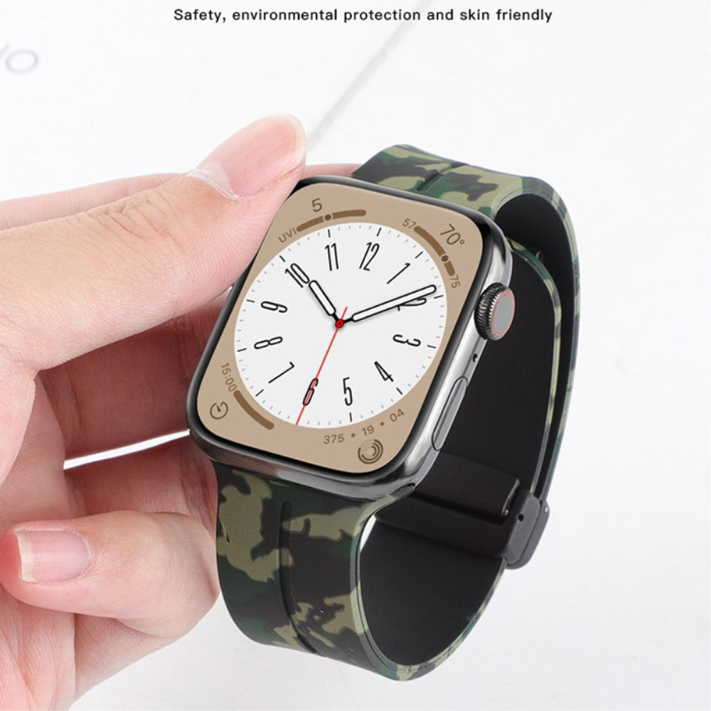 Super Elegant Silikone Universal Rem passer til Apple Smartwatch - Sølv#serie_3