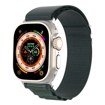 Vildt Fed Metal Og Nylon Universal Rem passer til Apple Smartwatch - Grøn#serie_2