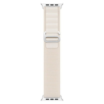 Vildt Fed Metal Og Nylon Universal Rem passer til Apple Smartwatch - Hvid#serie_4