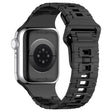 Apple Watch Series 8 (41mm) electroplating silicone strap - Titanium Black