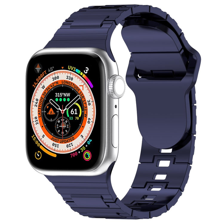 Fantastisk Silikone Universal Rem passer til Apple Smartwatch - Blå#serie_5