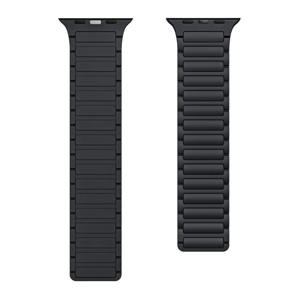 Mega Godt Silikone Universal Rem passer til Apple Smartwatch - Sort#serie_1