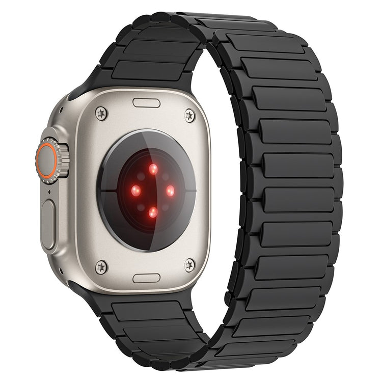 Mega Godt Silikone Universal Rem passer til Apple Smartwatch - Sort#serie_1
