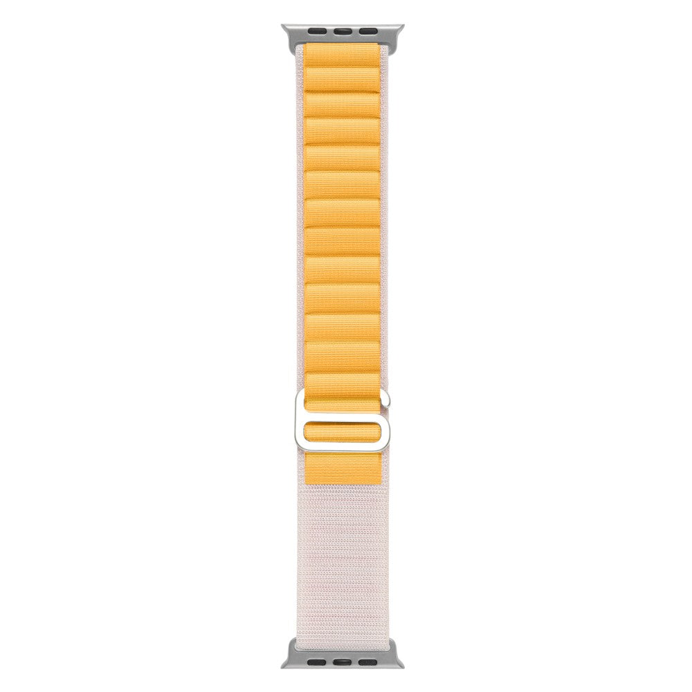 Rigtigt Holdbart Nylon Universal Rem passer til Apple Smartwatch - Gul#serie_10