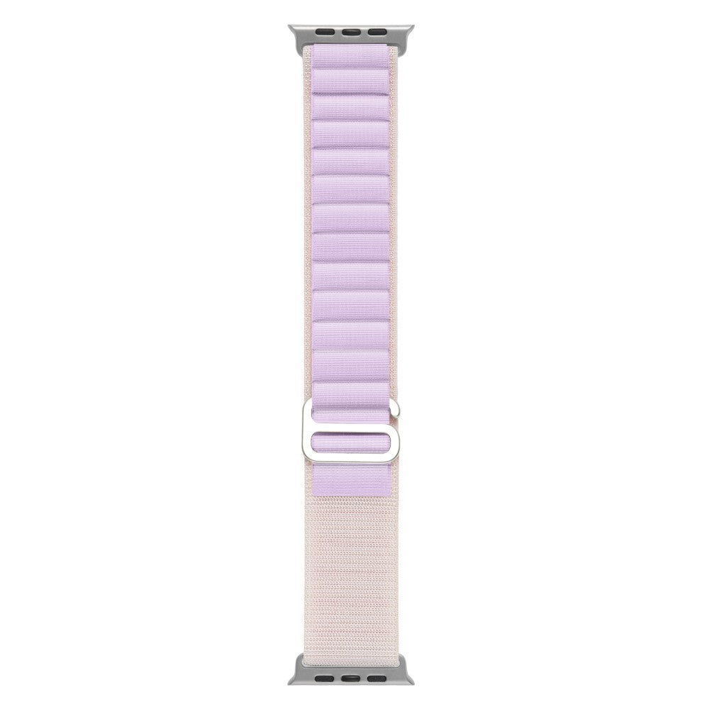 Rigtigt Holdbart Nylon Universal Rem passer til Apple Smartwatch - Lilla#serie_12