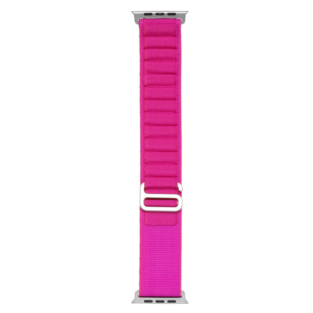 Rigtigt Holdbart Nylon Universal Rem passer til Apple Smartwatch - Pink#serie_2