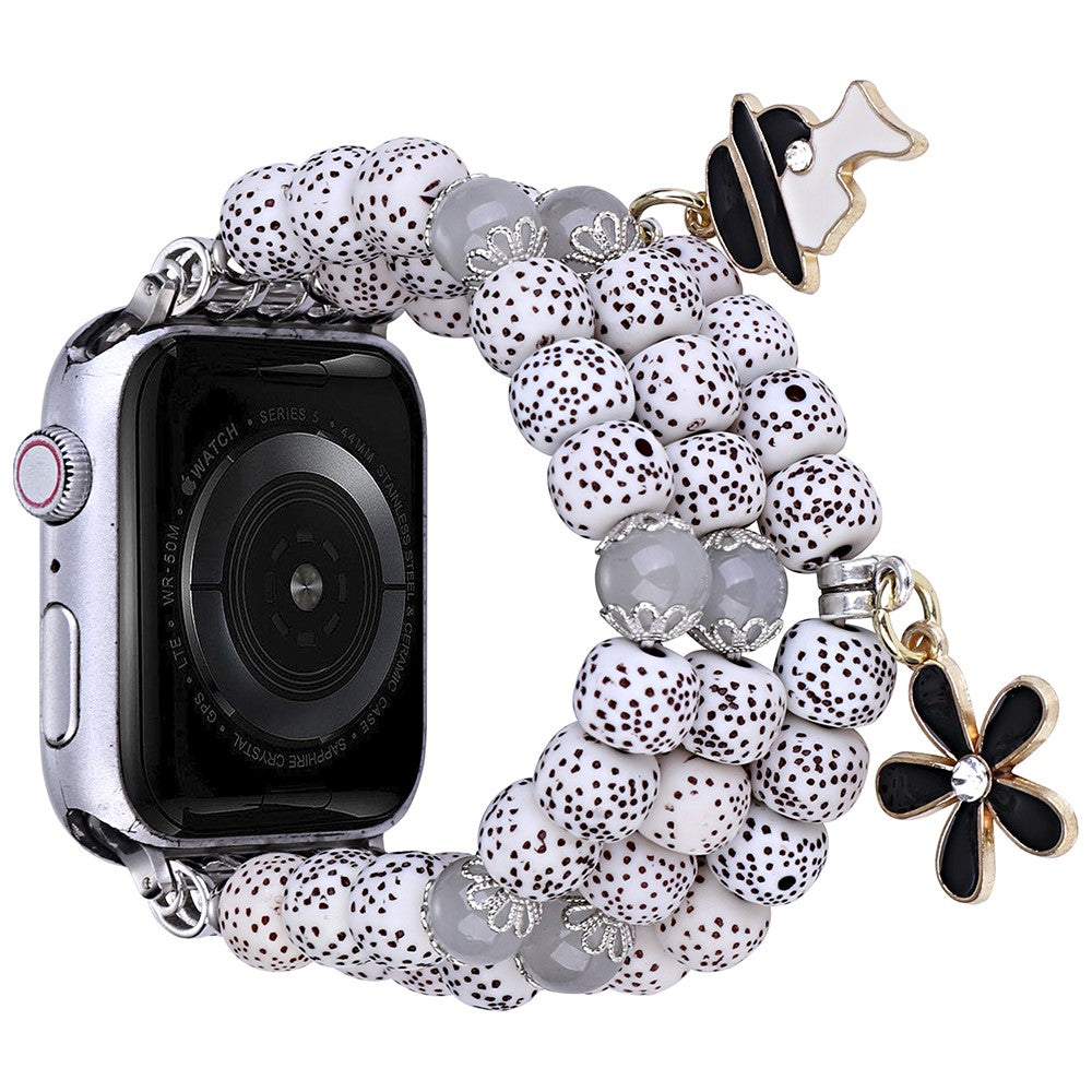 Fint Metal Og Plastik Universal Rem passer til Apple Smartwatch - Hvid#serie_3