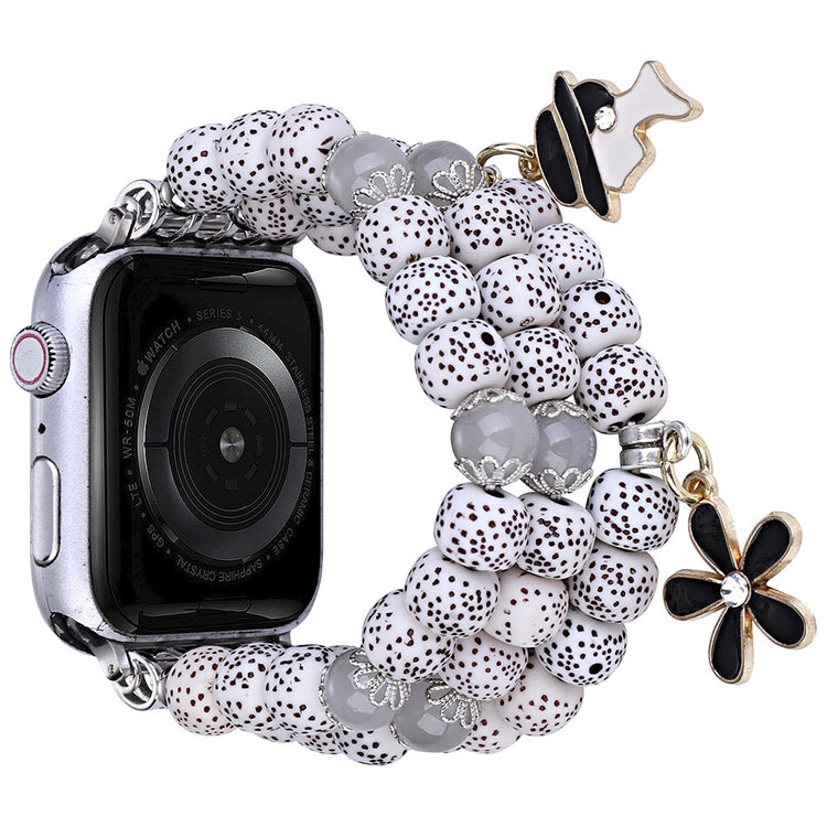 Fint Metal Og Plastik Universal Rem passer til Apple Smartwatch - Hvid#serie_3