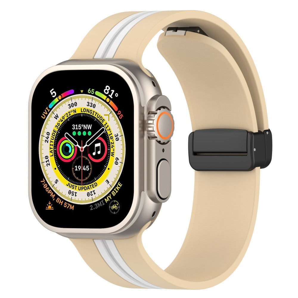 Helt Vildt Godt Silikone Universal Rem passer til Apple Smartwatch - Brun#serie_10