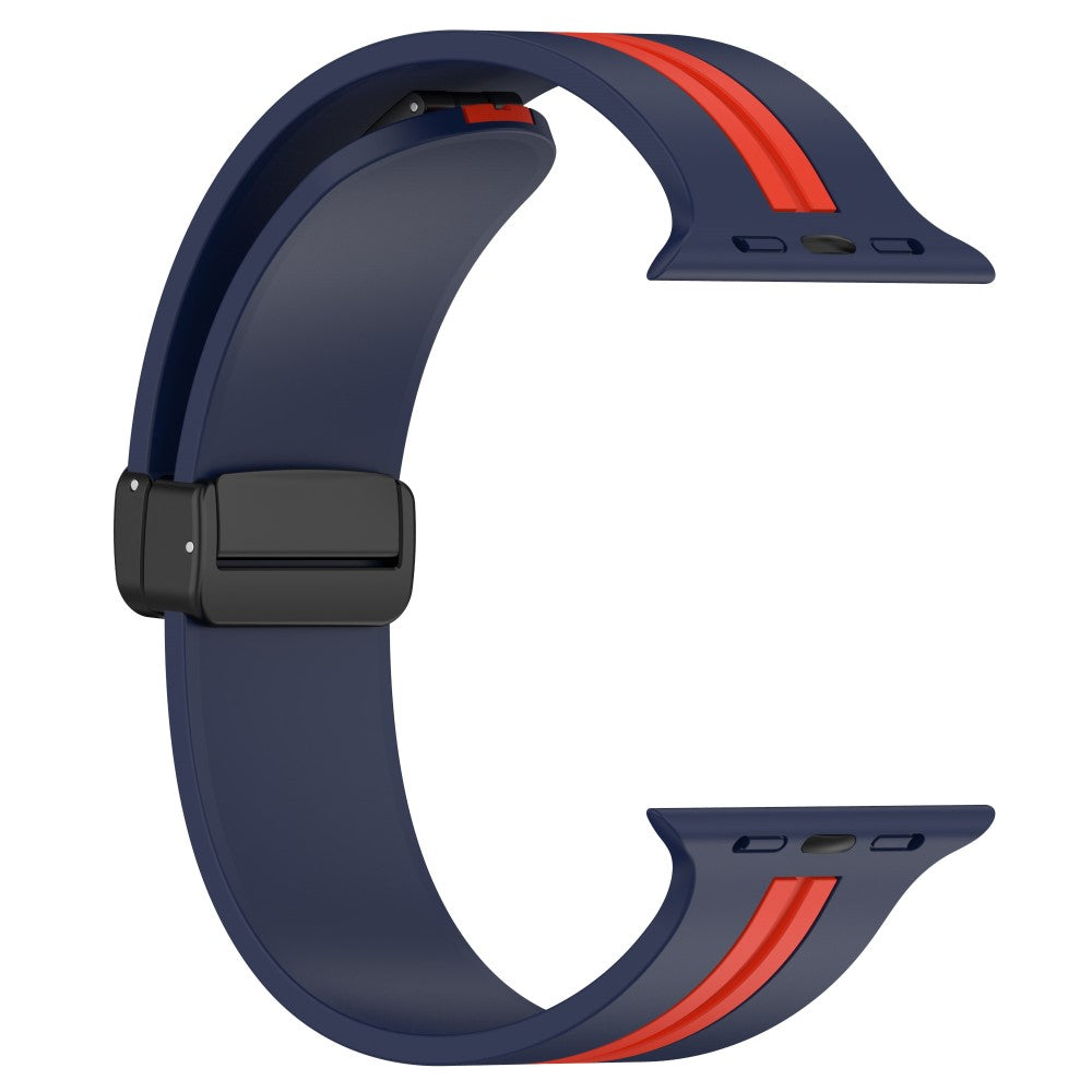 Helt Vildt Godt Silikone Universal Rem passer til Apple Smartwatch - Blå#serie_12