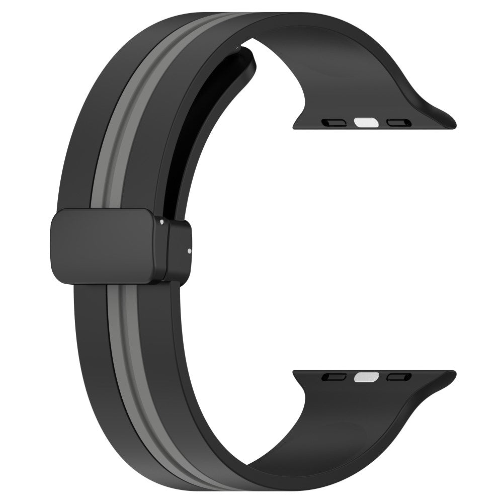 Helt Vildt Godt Silikone Universal Rem passer til Apple Smartwatch - Sort#serie_2