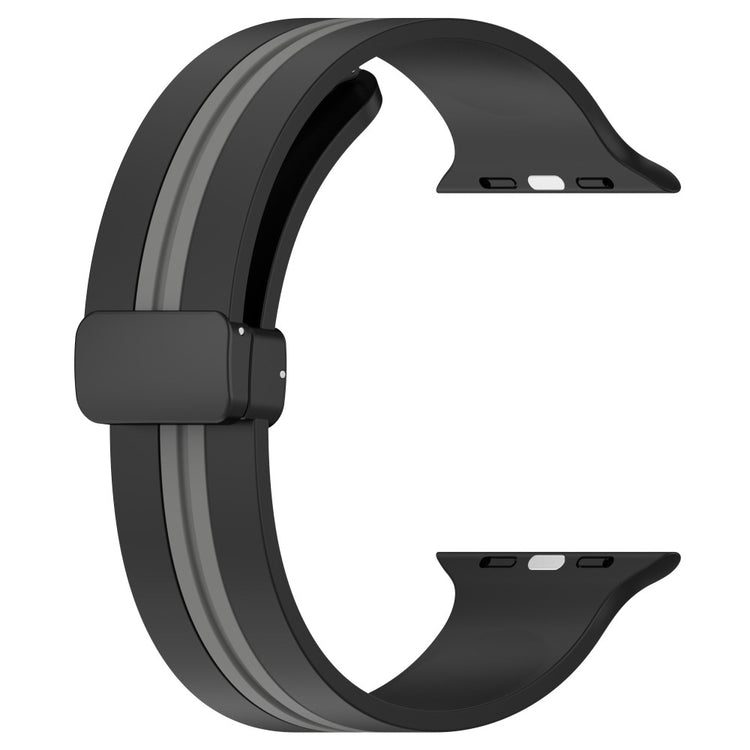 Helt Vildt Godt Silikone Universal Rem passer til Apple Smartwatch - Sort#serie_2