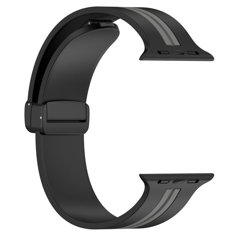 Helt Vildt Godt Silikone Universal Rem passer til Apple Smartwatch - Sort#serie_2