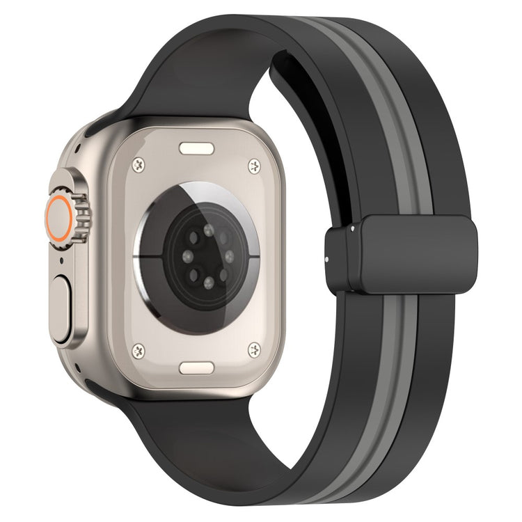 Helt Vildt Godt Silikone Universal Rem passer til Apple Smartwatch - Sort#serie_2