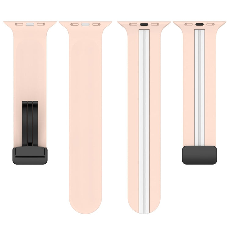 Helt Vildt Godt Silikone Universal Rem passer til Apple Smartwatch - Pink#serie_5