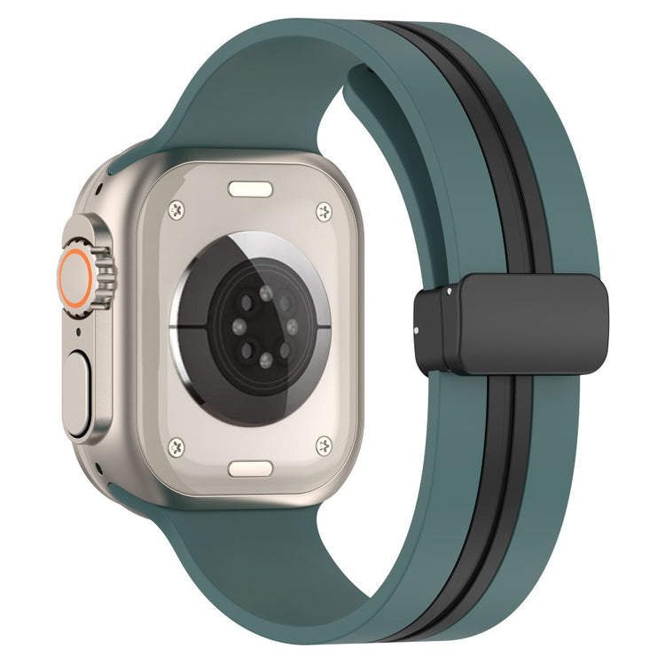 Helt Vildt Godt Silikone Universal Rem passer til Apple Smartwatch - Grøn#serie_6