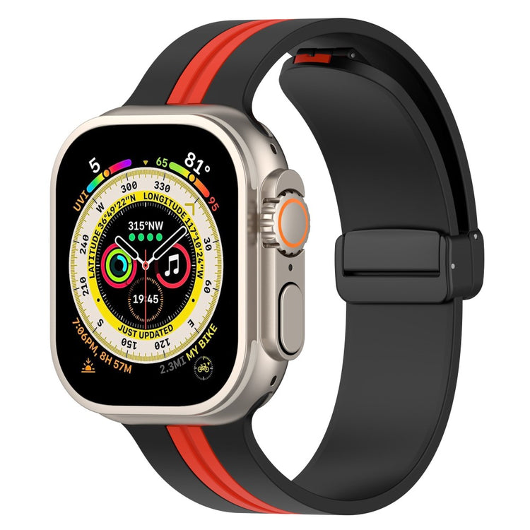 Helt Vildt Godt Silikone Universal Rem passer til Apple Smartwatch - Rød#serie_7