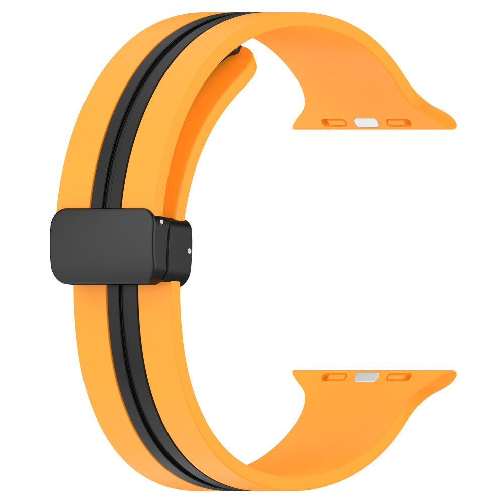 Helt Vildt Godt Silikone Universal Rem passer til Apple Smartwatch - Gul#serie_8
