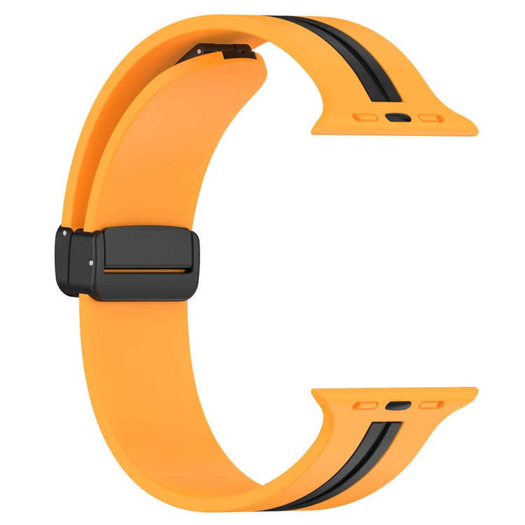 Helt Vildt Godt Silikone Universal Rem passer til Apple Smartwatch - Gul#serie_8