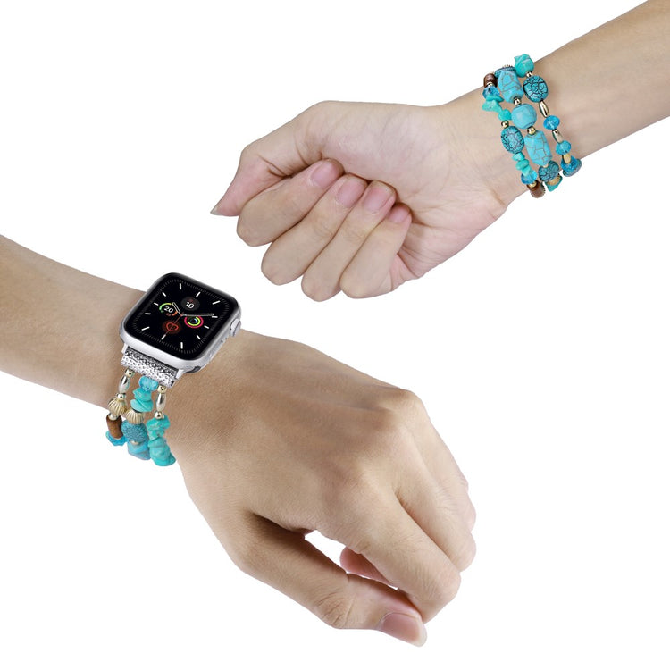 Helt Vildt Flot Plastik Universal Rem passer til Apple Smartwatch - Grøn#serie_4