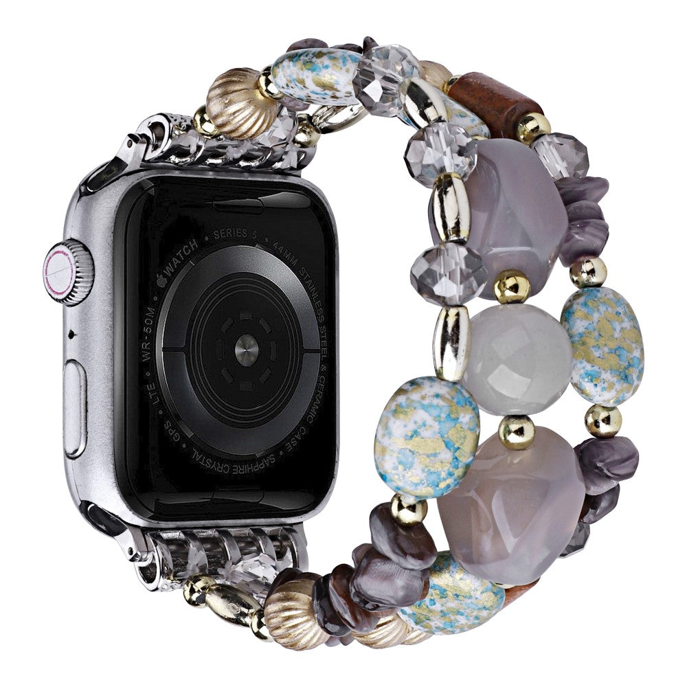 Helt Vildt Flot Plastik Universal Rem passer til Apple Smartwatch - Sølv#serie_6