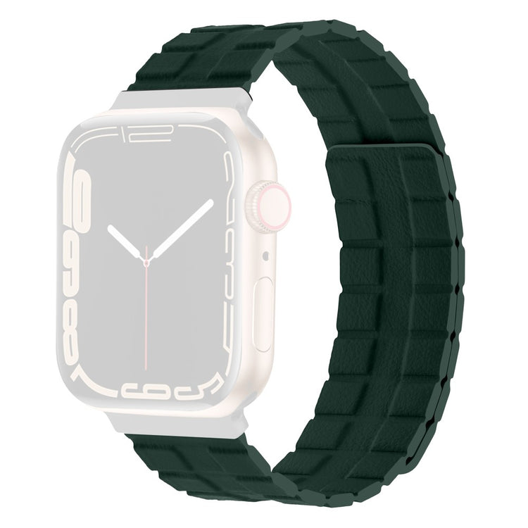 Meget Flot Ægte Læder Universal Rem passer til Apple Smartwatch - Grøn#serie_10