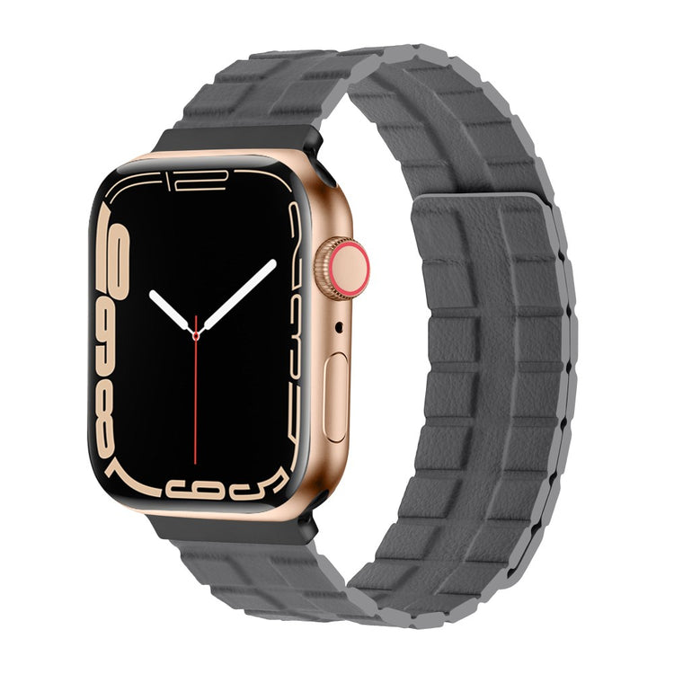 Meget Flot Ægte Læder Universal Rem passer til Apple Smartwatch - Sølv#serie_11